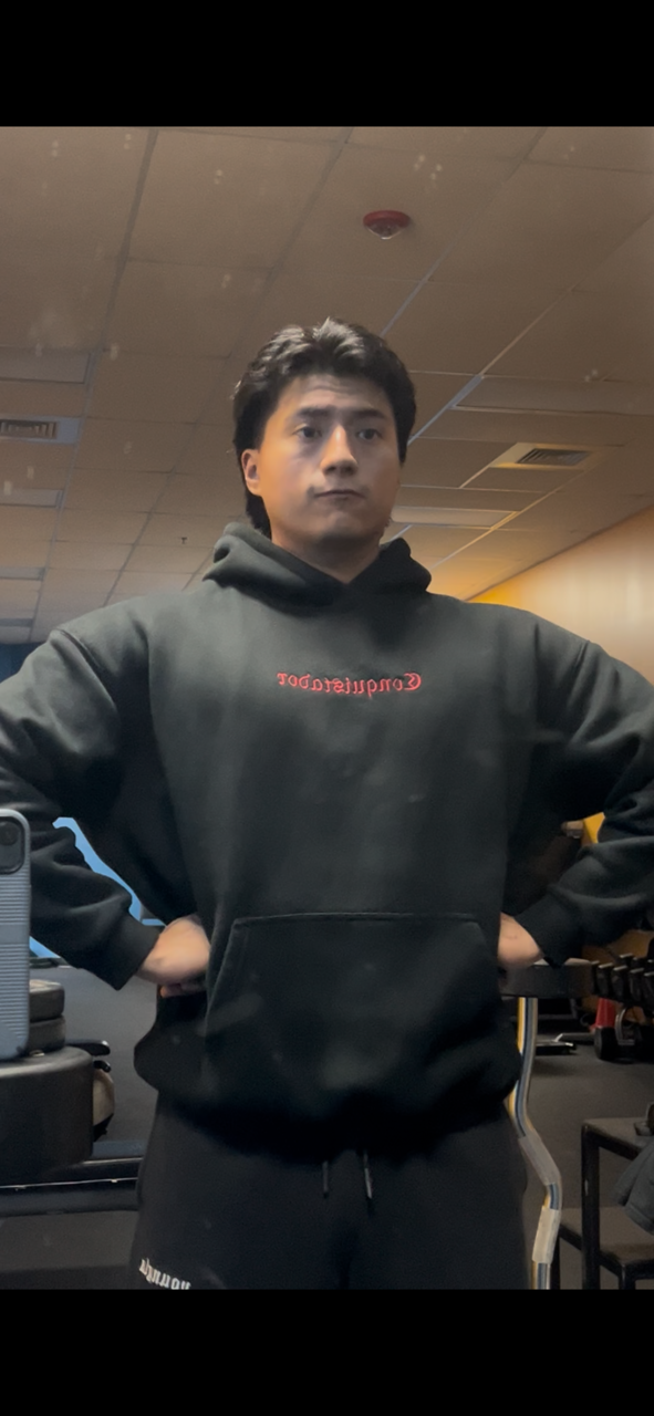 Conquistador hoodie Vol. 1 - Embroidered red letters