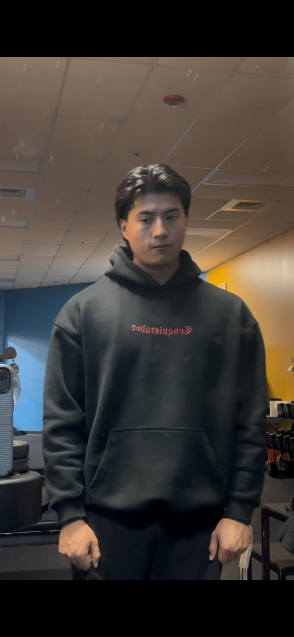 Conquistador hoodie Vol. 1 - Embroidered red letters